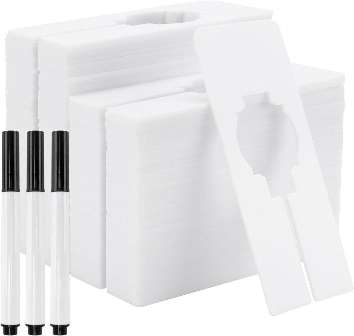 100 stuks Witte Plastic Kledingkast Scheidingswand voor het sorteren van kleding en accessoires, 5 x 2 inch