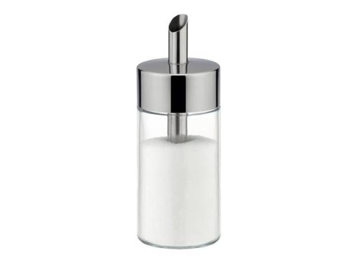 Tescoma Zuckerstreuer Glas und Edelstahl Club 150ml, Zuckerdose mit Deckel