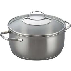 Kelomat Bratentopf 2,8l mit Deckel, Pfanne + Kochtopf, Silber