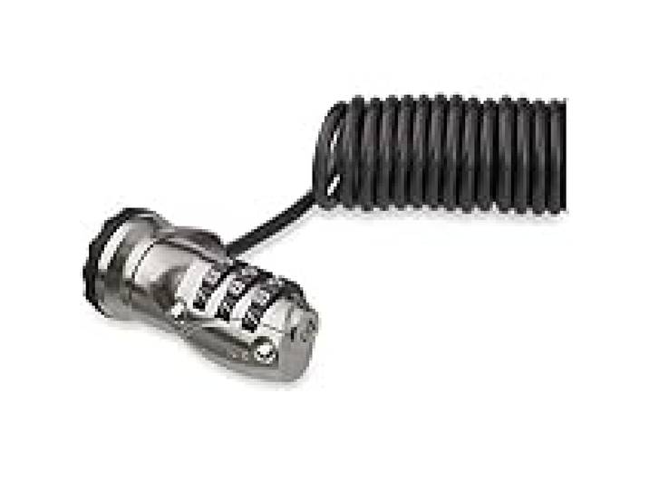 Câble de sécurité pour ordinateur portable à code 3 chiffres - Câble enroulé 1,8 m - Antivol (LTLOCK3DCOIL)