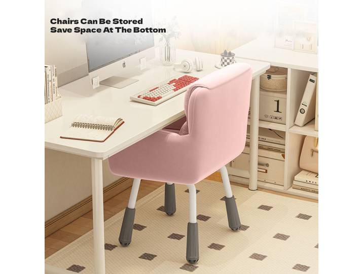 Chaise d'ordinateur confortable, pivotante, avec petit dossier, pour étudiants, dortoir, bureau, chambre à coucher, chaise de maison