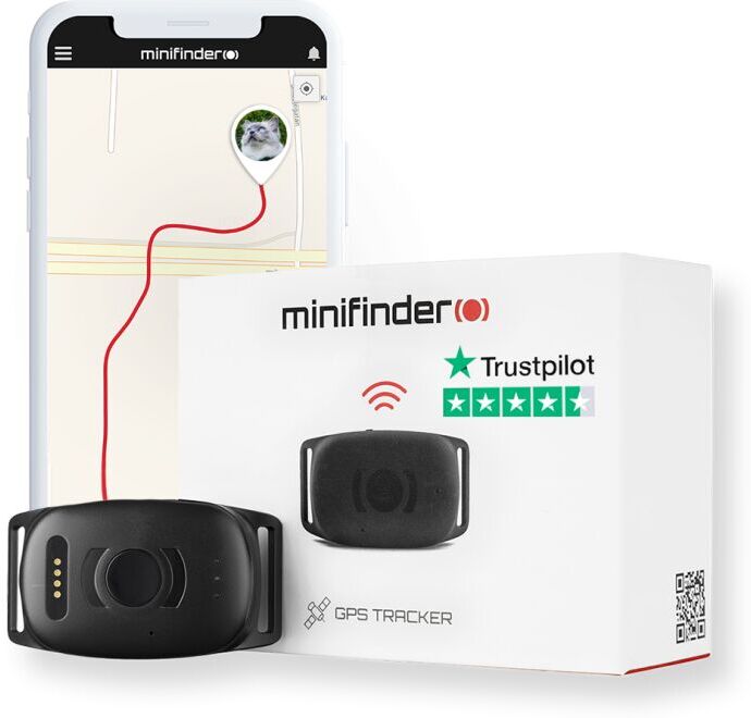 MiniFinder Atto Pro Lokalizator GPS dla zwierząt   Czarny - Refurbished