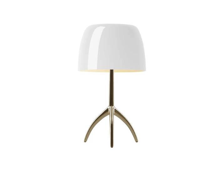 Foscarini Lumiere Grande dimmbare Tischleuchte weiß, Champagner