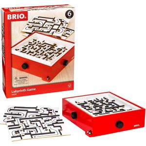 BRIO Geschicklichkeitsspiel 34020, Labyrinth, mit Übungsplatten, aus Holz, 1 Spieler, ab 6 Jahre
