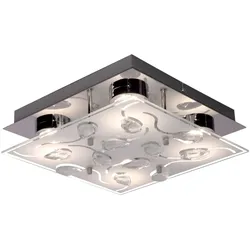 LED Decken Lampe Wohn Zimmer Glas Beleuchtung Blüten Kristall Strahler Reality Leuchten R62084106