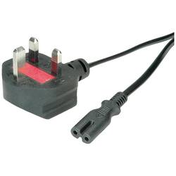 VALUE UK Netzkabel auf Kleingerätesteckdose C7, 2pol., schwarz, 1,95 m 19.99.2017