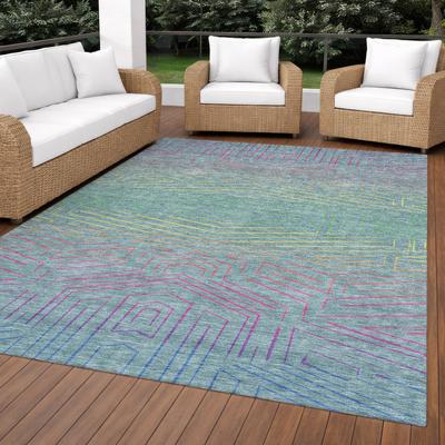 Addison Rugs Machine Washable Indoor/ Outdoor Modern Ulm Chantille Rug