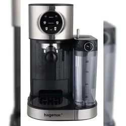 HAGENUK Kaffeecenter mit 15 bar Druck und 1.470 W Leistung