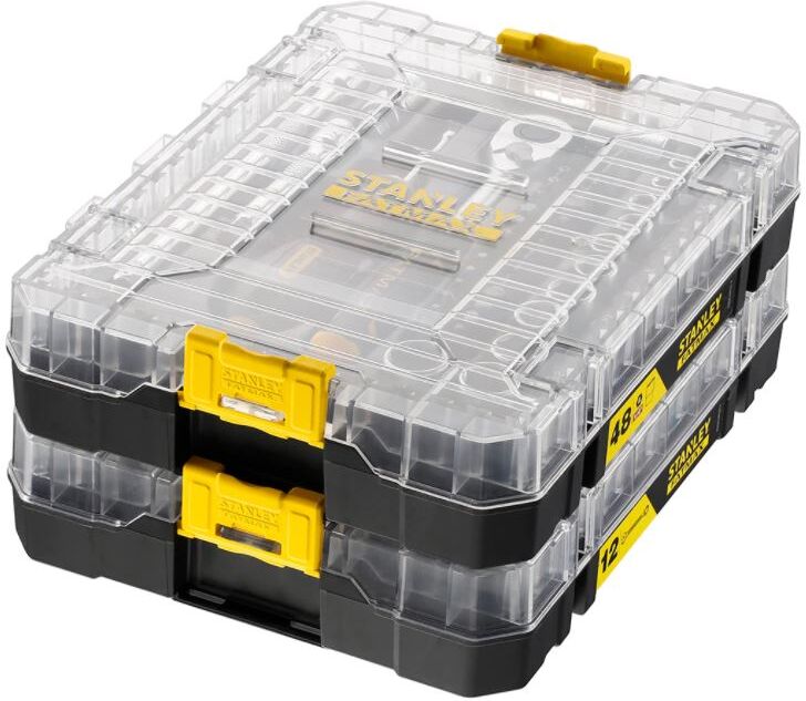 Coffret douilles STAKBOX M 1/4'' jeu 48 pièces STANLEY FATMAX FMMT98101-0