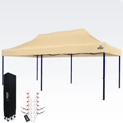 Partyzelt 3x6m - ohne 3 Wänden - Beige