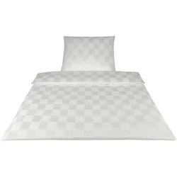 Elegante Mako-Satin Bettwäsche »Courage« Weiß 2244-00 Kissen / 80x80 cm