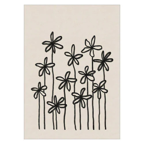 Poster met lijst van Alisa Galitsyna - A Field Of Flowers - 50 x 70 cm
