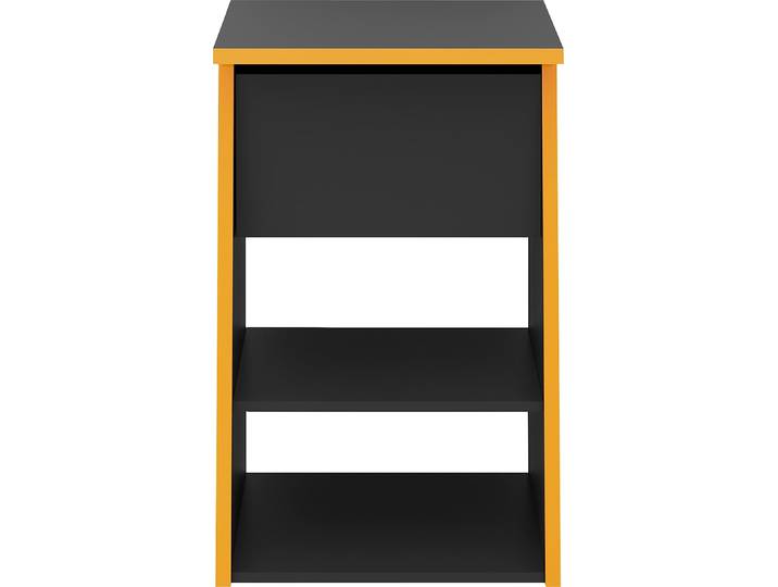 Beistelltisch FMD Zocker , grau (anthrazit, anthrazit, anthrazit), B:49,4cm H:77,7cm T:50cm, Tische, Beistelltisch, Ergänzung zum Gamingtisch Zocker