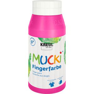 Kreul Fingerfarbe Mucki 23206, pink, 750 ml, auswaschbar