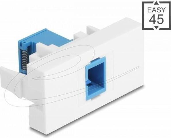Delock Easy 45 Klikmodule met ingebouwde laserbeschermkap SC single-mode Blauw Wit