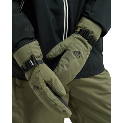 Fäustlinge ROXY "Roxy Jetty Solid", Damen, Gr. S, grün (beetle), Obermaterial: 50% Polyester, 50% Polyurethan., Handschuhe Fäustlinge