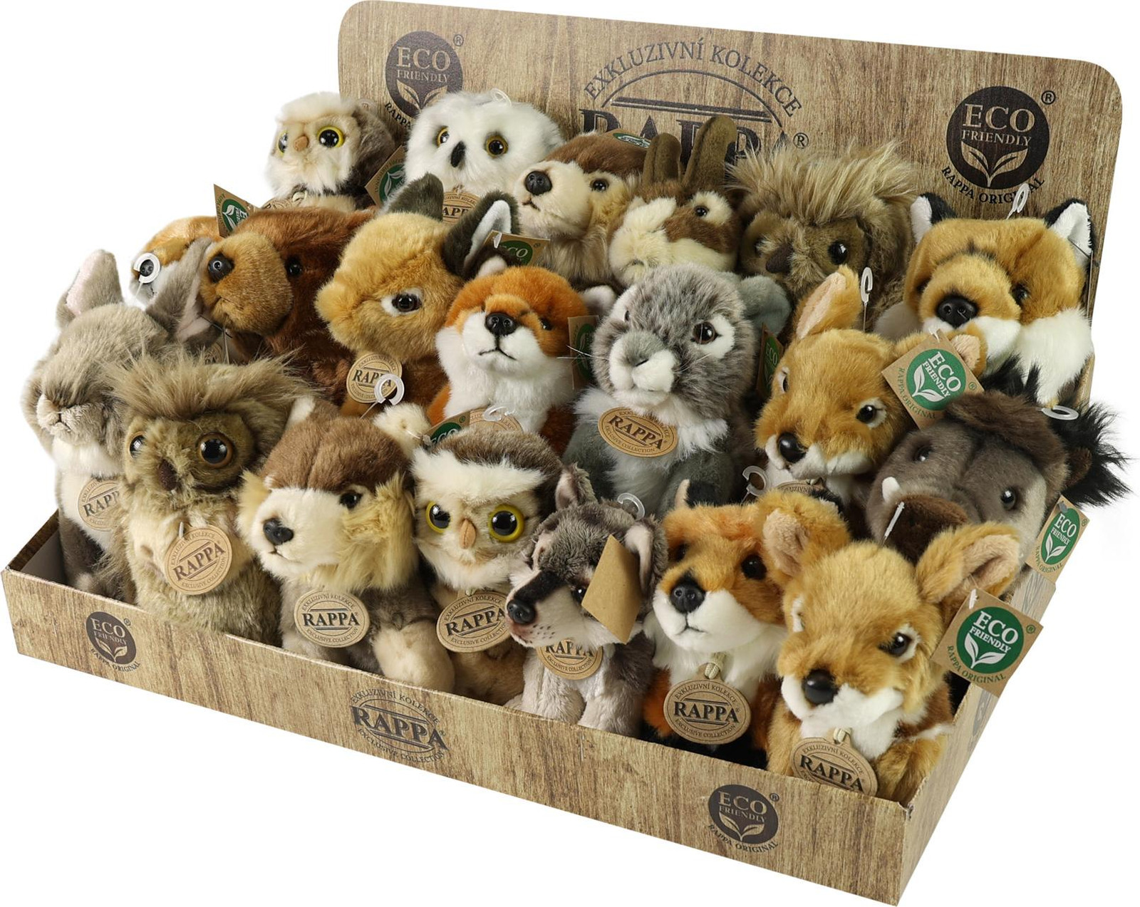 RAPPA Pluche Bosdieren Display Eco-friendly