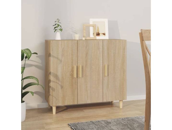 Prix bas - Enfilade Buffet de Cuisine Buffet chêne sonoma 90x34x80 cm-Bois d'ingénierie （655940386452)
