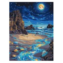 Ideyka Malen nach Zahlen - Leuchtender Rand 30x40cm (69975918)