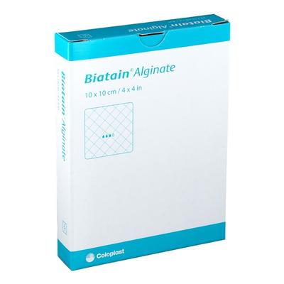 Biatain Alginate Kompressen 10x10 cm 10 St Verband