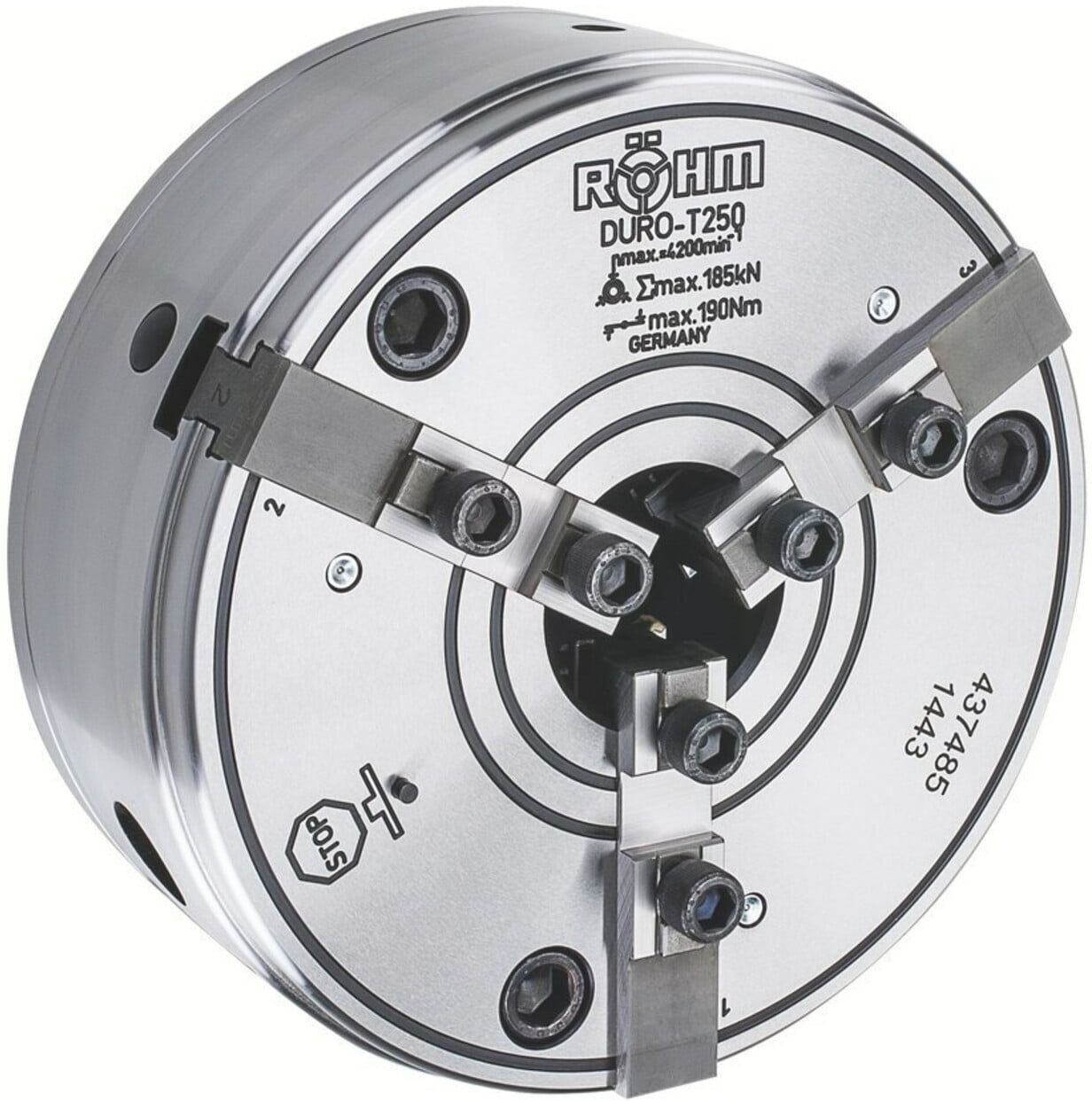 RÖHM DURO-T 500, 3-Backen, Zylindrische Zentrieraufn (437488)