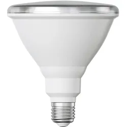 ledscom.de E27 LED Leuchtmittel, PAR38 kurzer Hals, warmweiß (2700 K), 15,7 W, 1152lm, 42°, Reflektorspiegel (silber)