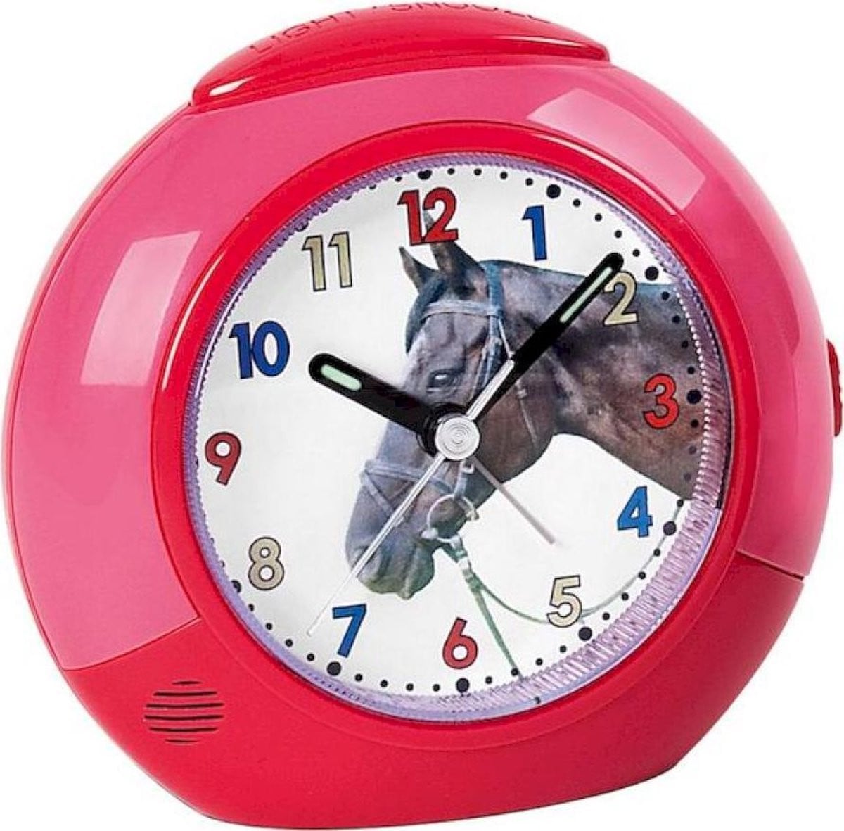 Saramax Kinderwekker met paardmotief - Rood