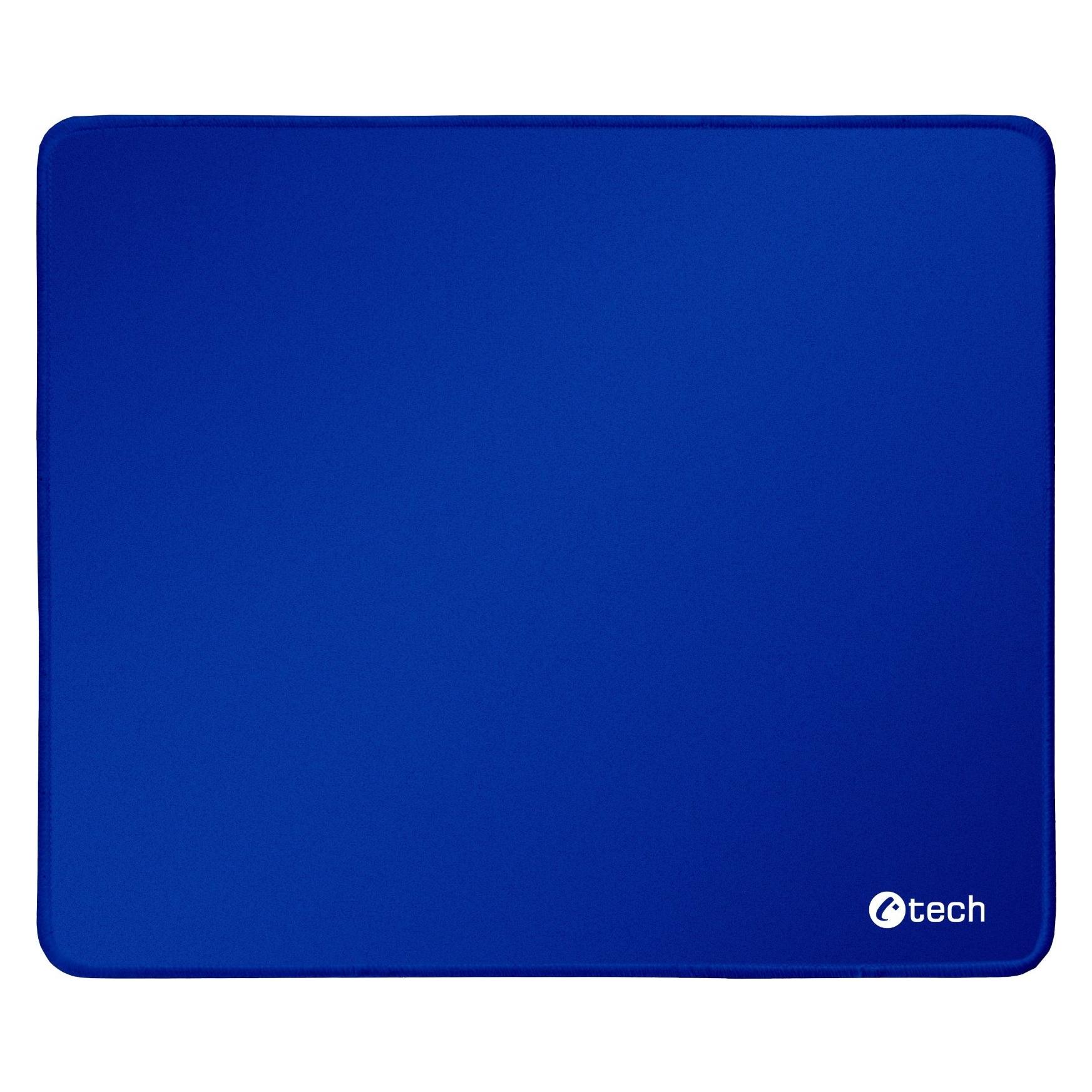 C-Tech Podložka pod myš MP-01, modrá, 320x270x4mm, obšité okraje (MP-01B)