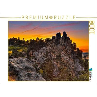 CALVENDO Puzzle Ein Motiv aus dem Kalender Der Harz, Naturschutzgebiet Teufelsmauer | 1000 Teile Lege-Größe 64x48cm Foto-Puzzle für glückliche Stunden