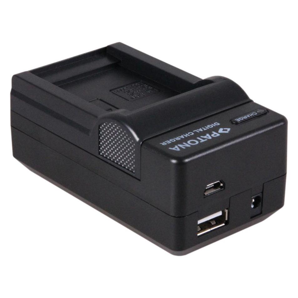 Patona 4in1 Ladegerät f. Samsung SLB-0837B SLB-1137D IA-BH130LB (Kamera Akku Ladegerät) (34479458)