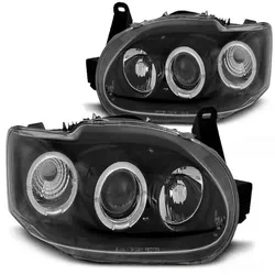 Scheinwerfer Angel Eyes passend für Ford Escort MK7 Bj. 95-00 Schwarz