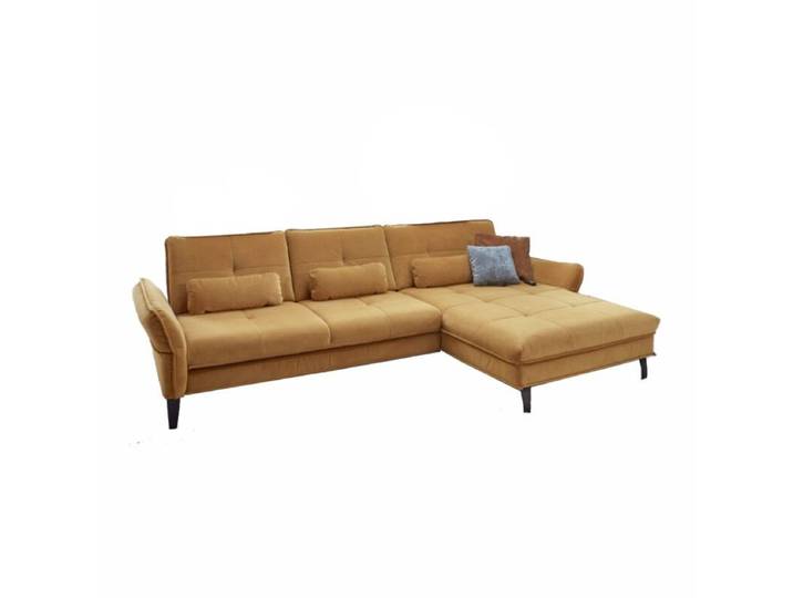 Couchliebe Key West Ecksofa - Samt Salsa curry , ohne Funktion ,