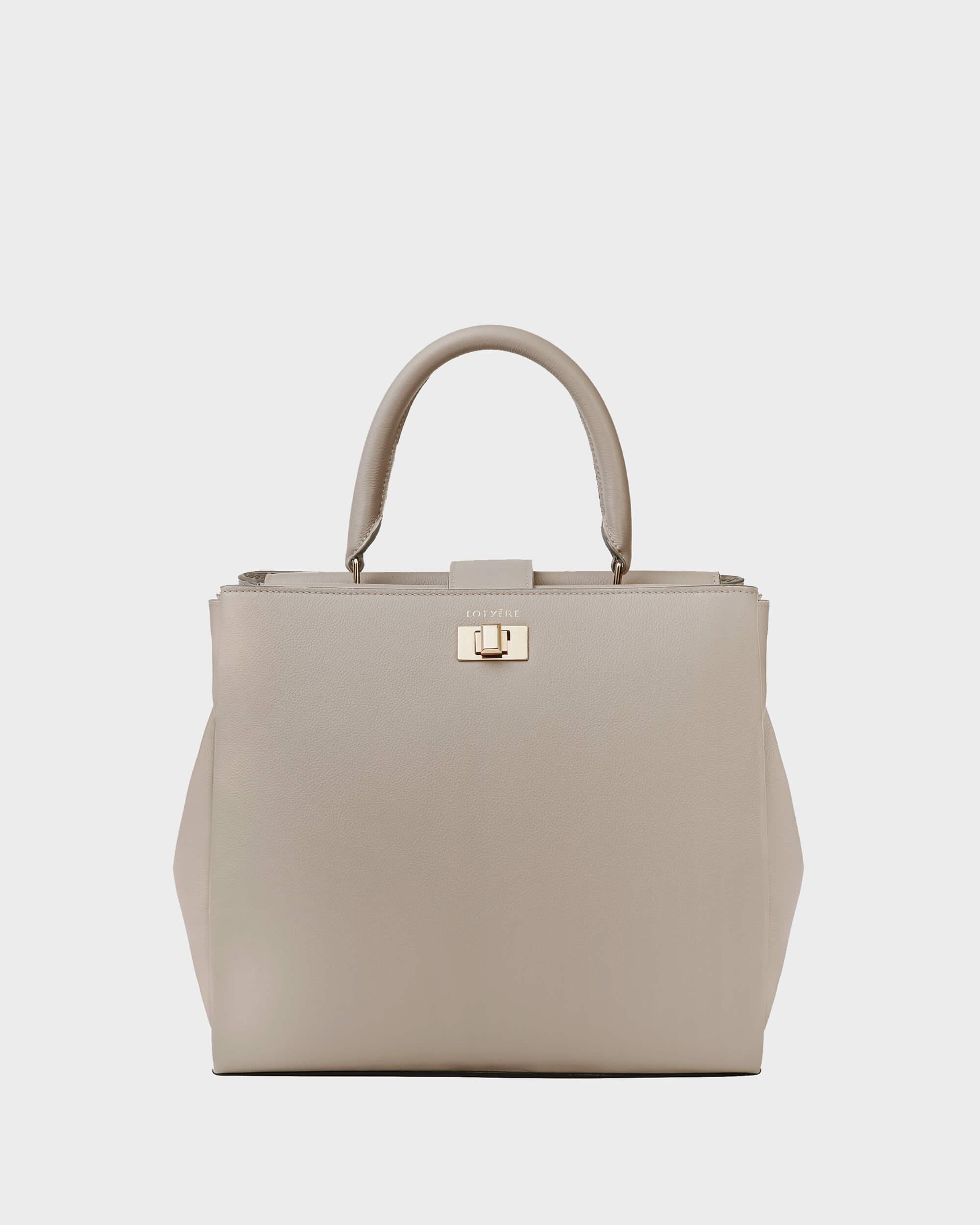 Große Handtasche Beige