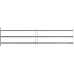 Einbruchschutz + Alarmanlage, Fenstergitter Verstellbar mit 3 Querstäben 1000-1500 mm