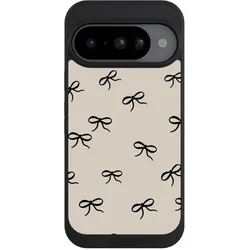 Nivocase Handyhülle für Google Pixel 10 Hülle NIVOpure Case Schwarz Muster Schleife Schleifen (Google Pixel 10), Smartphone Hülle, Schwarz