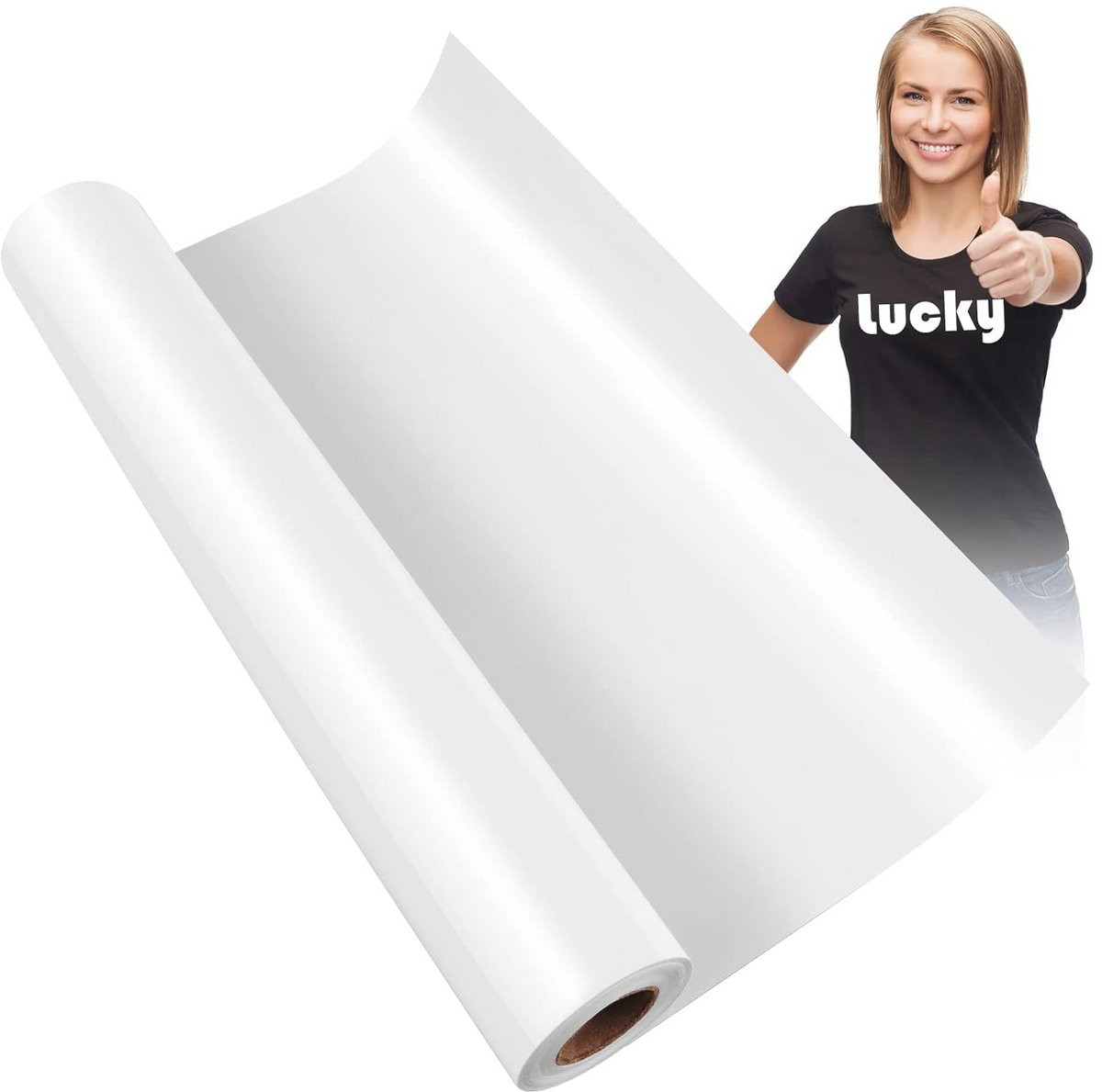 Plotterfolie voor textiel - Warmteoverdracht Vinyl voor T-shirts en Stoffen - Breedte: 30,5 cm, Lengte: 5 m