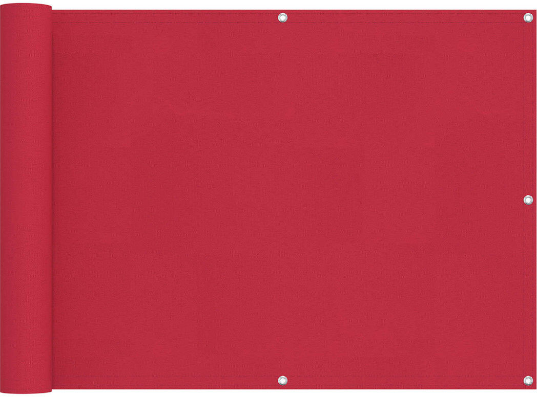 Vidaxl Balcony Screen Outdoor Privacy Screen Fence Patio Screen Oxford Fabric Burgundy 75cm H x 1000cm W