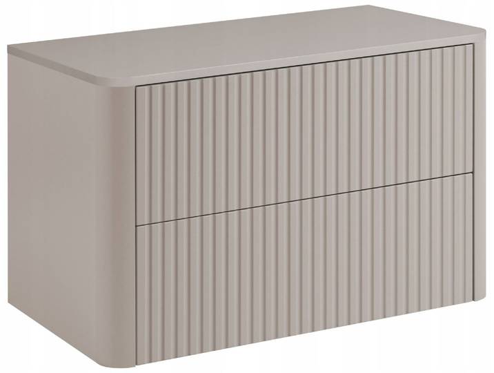 Meuble Sous-vasque Suspendu Linea Cachemire 80 Cm Avec Plan De Travail