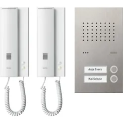 Ritto RGE1818225 Acero pur Audio-Set 2 WE, edelstahl/weiß