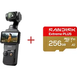 DJI Osmo Pocket 3 und SANDISK 256 GB EXTREME® Plus Micro-SD™ UHS-I-Speicherkarte Bundle
