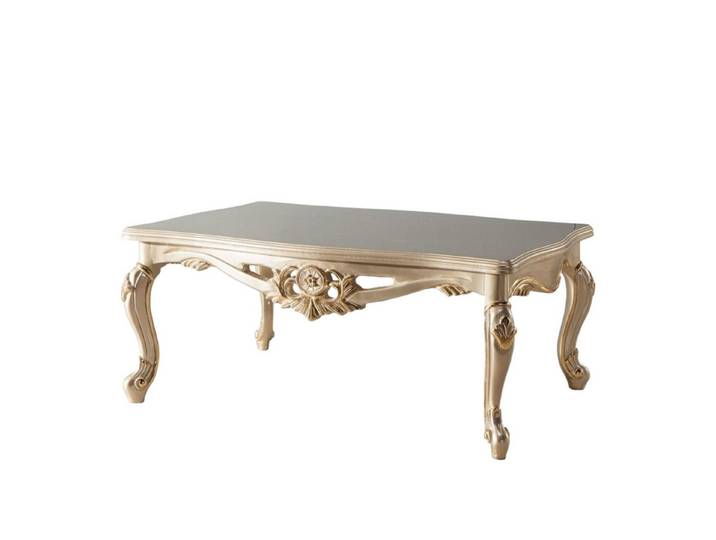 Xlmoebel Couchtisch Eleganter barocker Holztisch mit kunstvollen Verzierungen (Couchtisch), Hergestellt in Europa