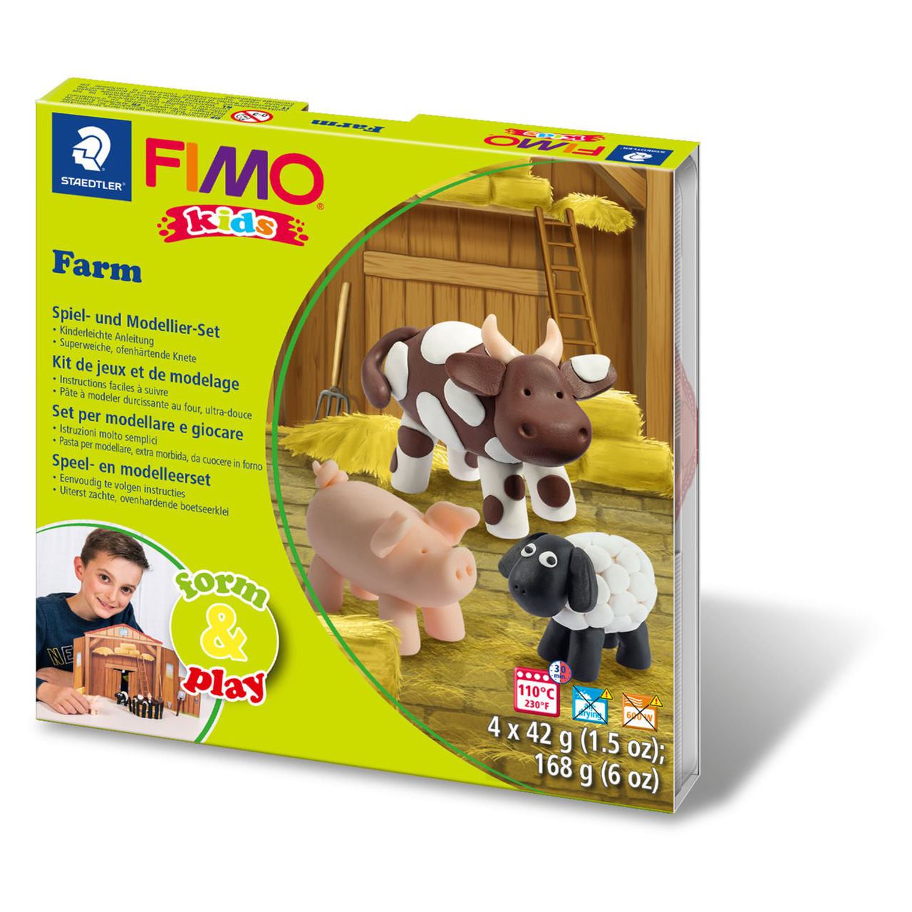FIMO kids Modellier-Set Form & Play "Farm", Level 1