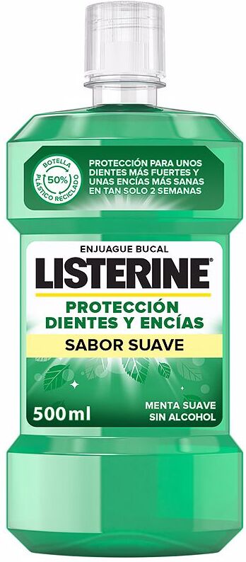 Listerine Dents & Gencives Zéro % bain de bouche pour gencives gonflées 500 ml