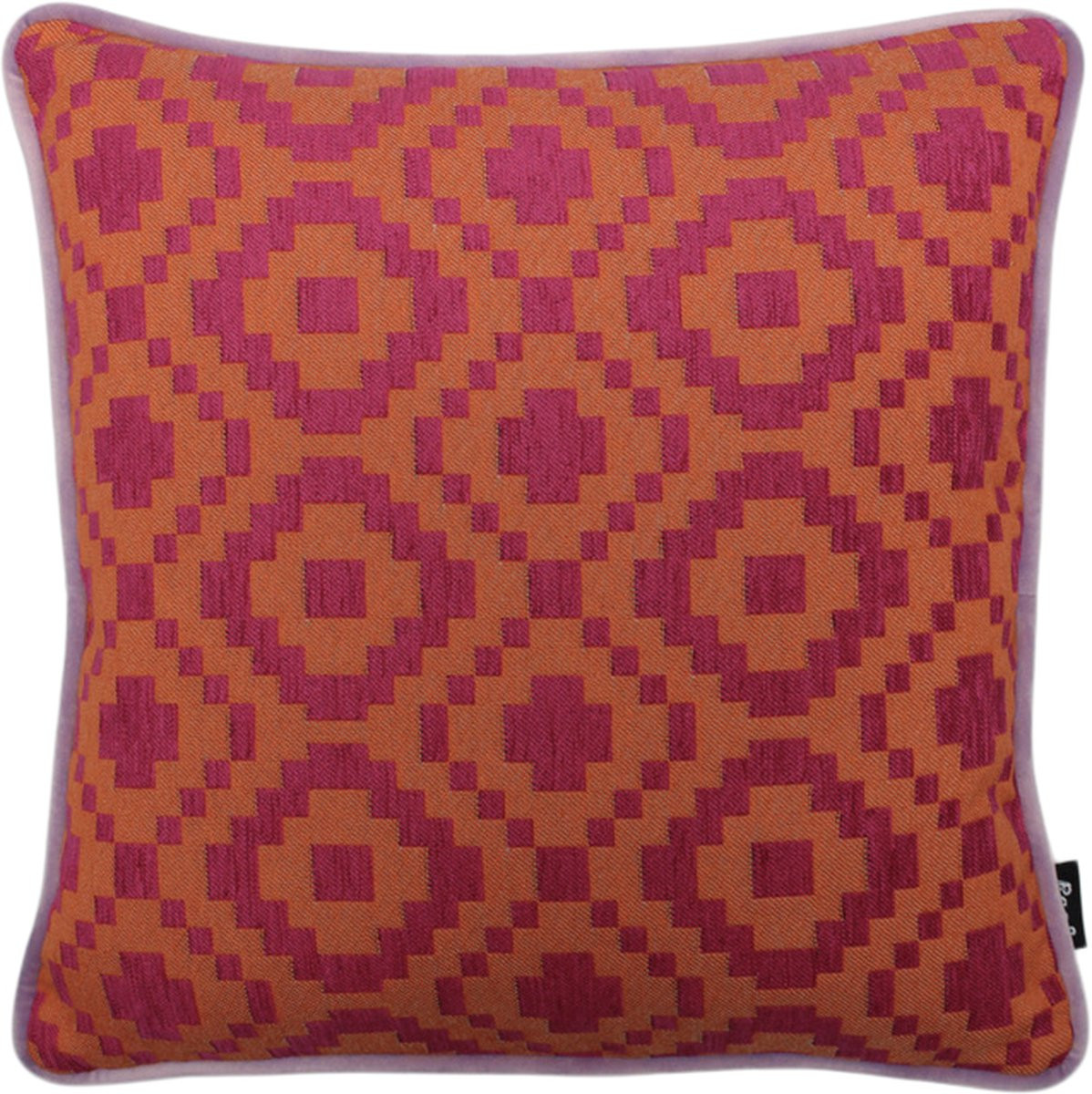 Raaf sierkussenhoes African pink-oranje 50 x 50 cm