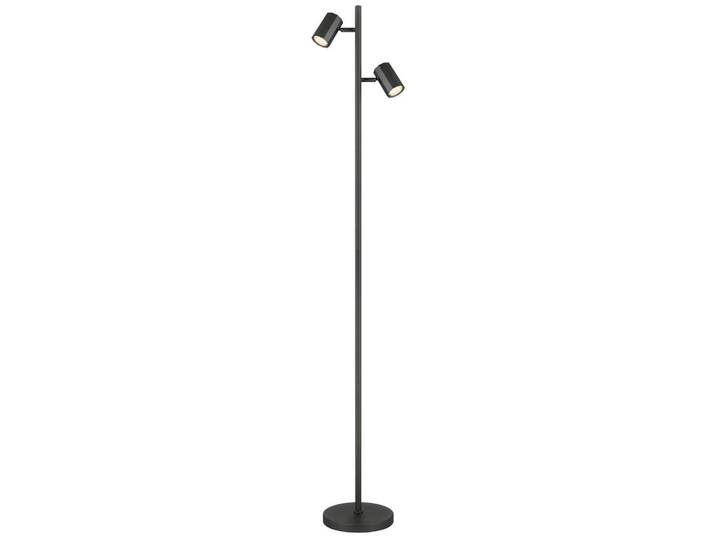 Globo Stehleuchte James, Grau, Metall, 22x158x27 cm, CE, Fußschalter, Lampen & Leuchten, Innenbeleuchtung, Stehlampen, Stehlampen