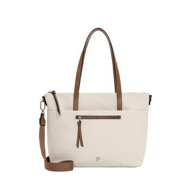 Shopper SURI FREY "Shopper SFY Destiney", Damen, Gr. B/H/T: 44cm x 30cm x 12,5cm 0, beige (beige 400), Polyester, Taschen Shopper