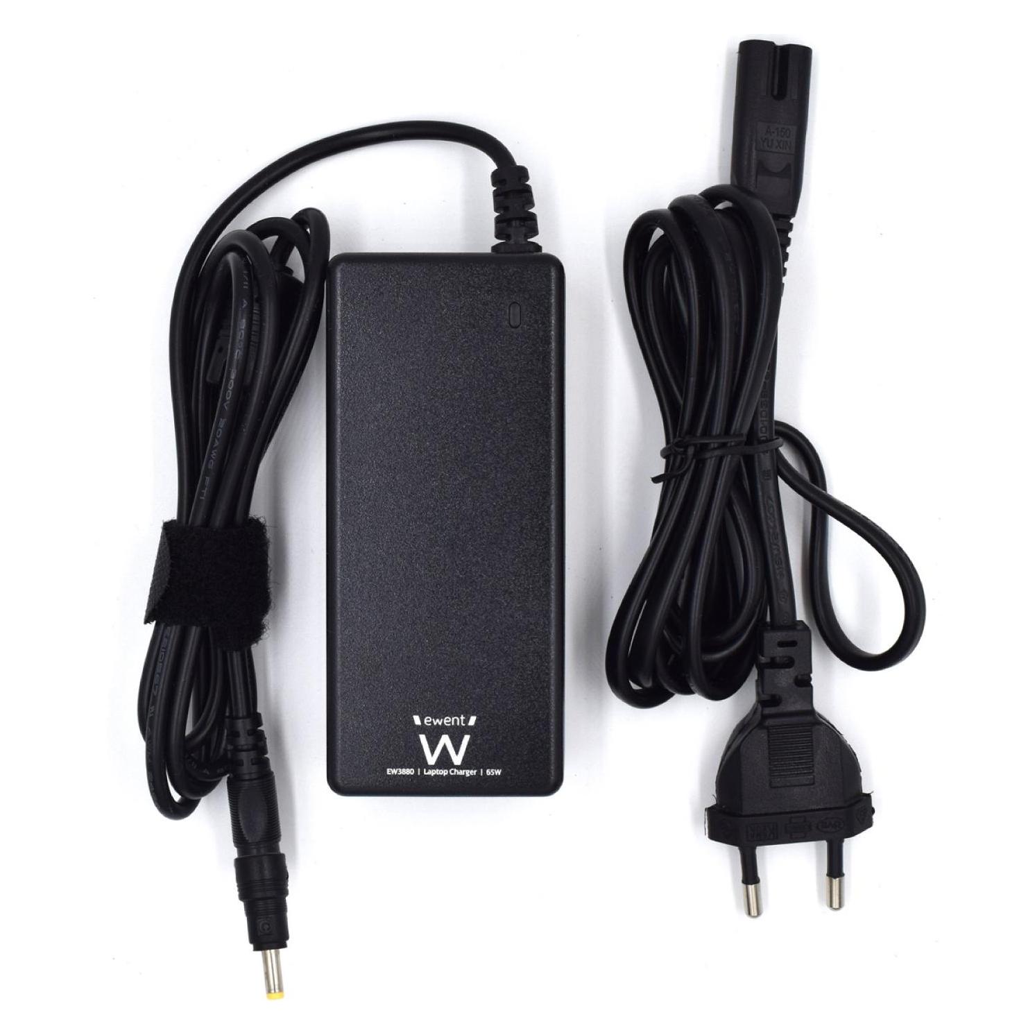 Ewent Cargador Para Portátil En Casa De 65w Para Hp Con 5 Puntas (65 W) (EW3898)