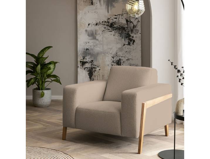 Sessel Beige Chenille Marisa 105 x 84 x 96cm