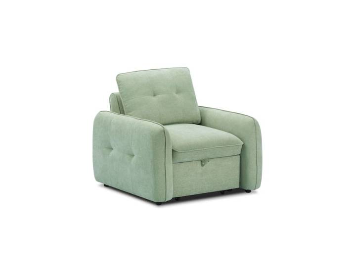 Fauteuil convertible chenille 1 place vert