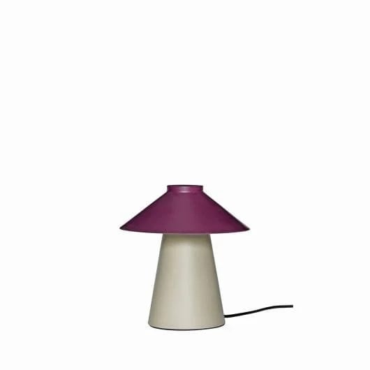 Hubsch Chipper tafellamp zand/burgundy